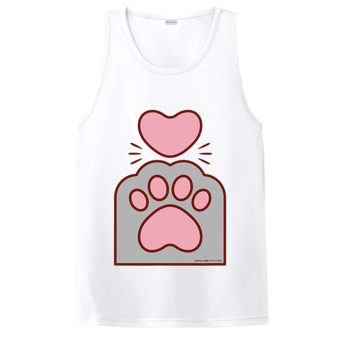 Toe Beans Funny Cute Kawaii Cat Paw And Heart Performance Tank