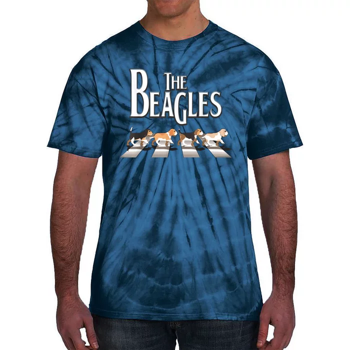 The Beagles Funny Dog Lover Abbey Road Tie-Dye T-Shirt