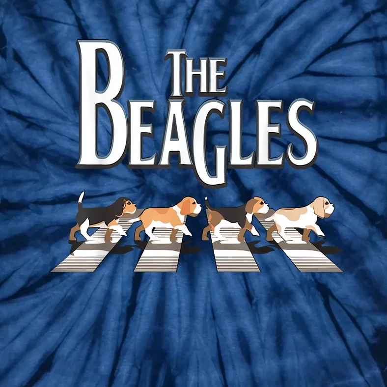 The Beagles Funny Dog Lover Abbey Road Tie-Dye T-Shirt