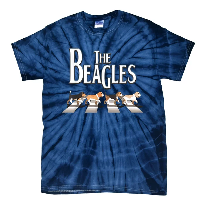 The Beagles Funny Dog Lover Abbey Road Tie-Dye T-Shirt