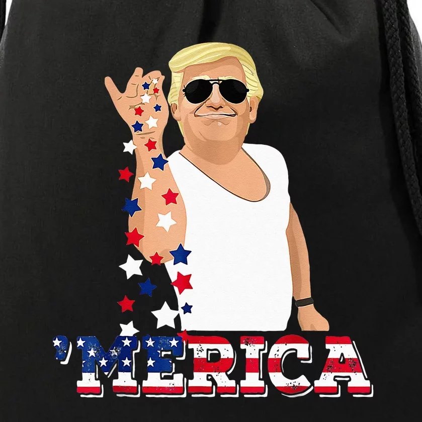 Trump Bae Funny 4th Of July Trump Salt Freedom Drawstring Bag