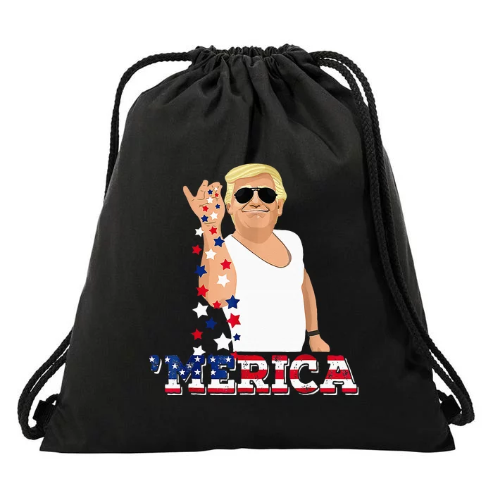 Trump Bae Funny 4th Of July Trump Salt Freedom Drawstring Bag