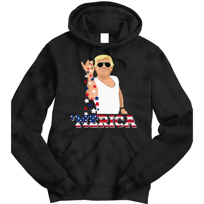 Trump Bae Funny 4th Of July Trump Salt Freedom Tie Dye Hoodie