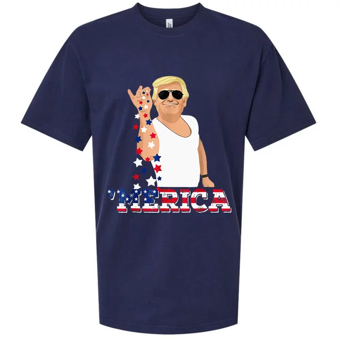 Trump Bae Funny 4th Of July Trump Salt Freedom Sueded Cloud Jersey T-Shirt