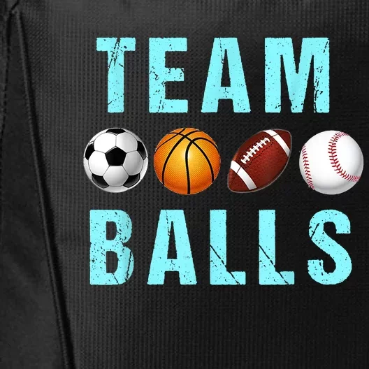 Team Balls Funny Team Boy Gender Reveal City Backpack