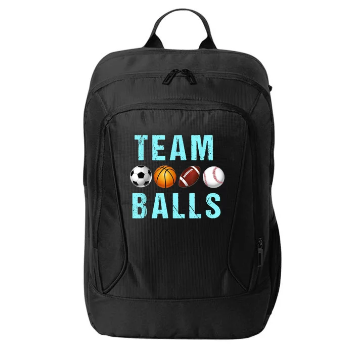 Team Balls Funny Team Boy Gender Reveal City Backpack