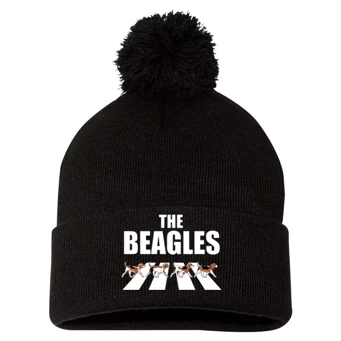 The Beagles Funny Beagle Dog Pom Pom 12in Knit Beanie