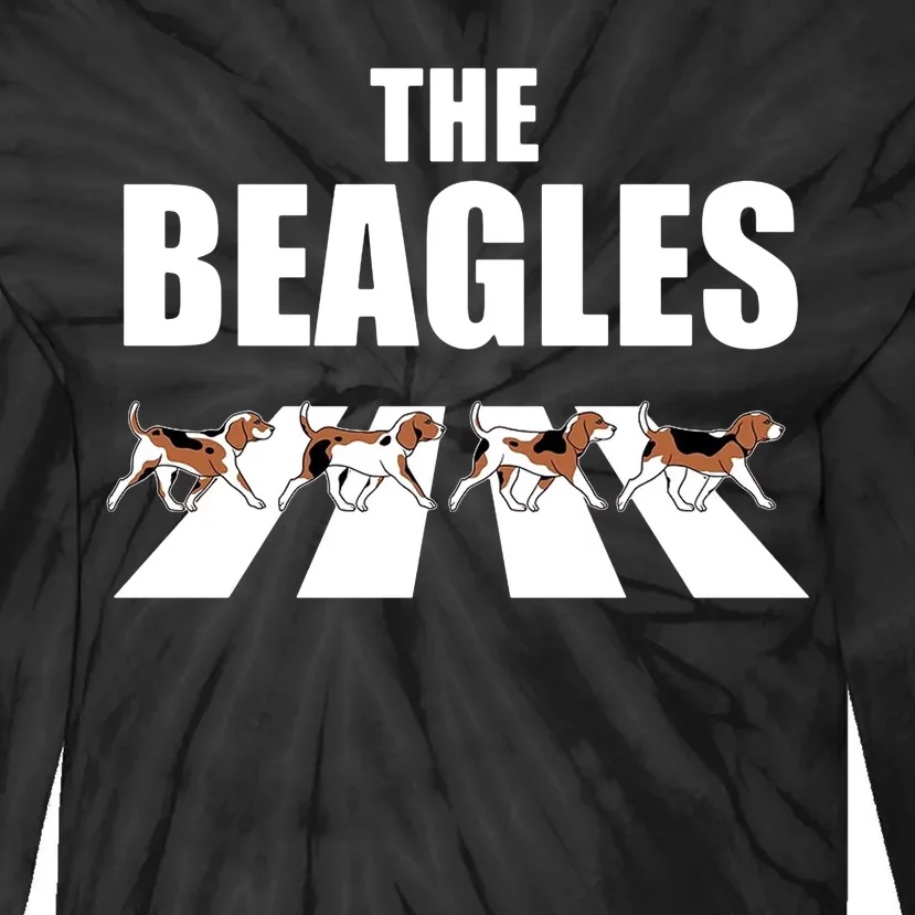 The Beagles Funny Beagle Dog Tie-Dye Long Sleeve Shirt