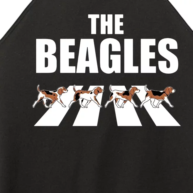 The Beagles Funny Beagle Dog Women’s Perfect Tri Rocker Tank