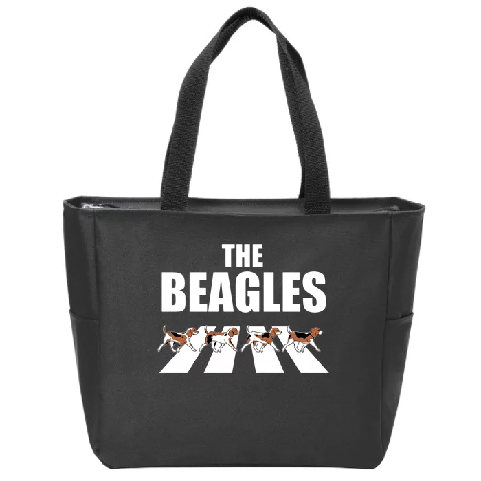 The Beagles Funny Beagle Dog Zip Tote Bag