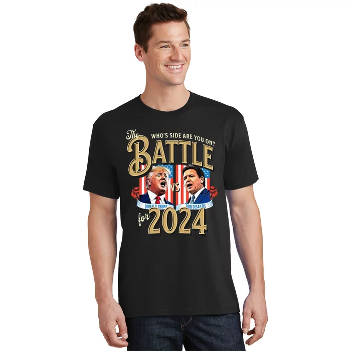 The Battle for 2024 Republican Primary Trump Vs DeSantis T-Shirt