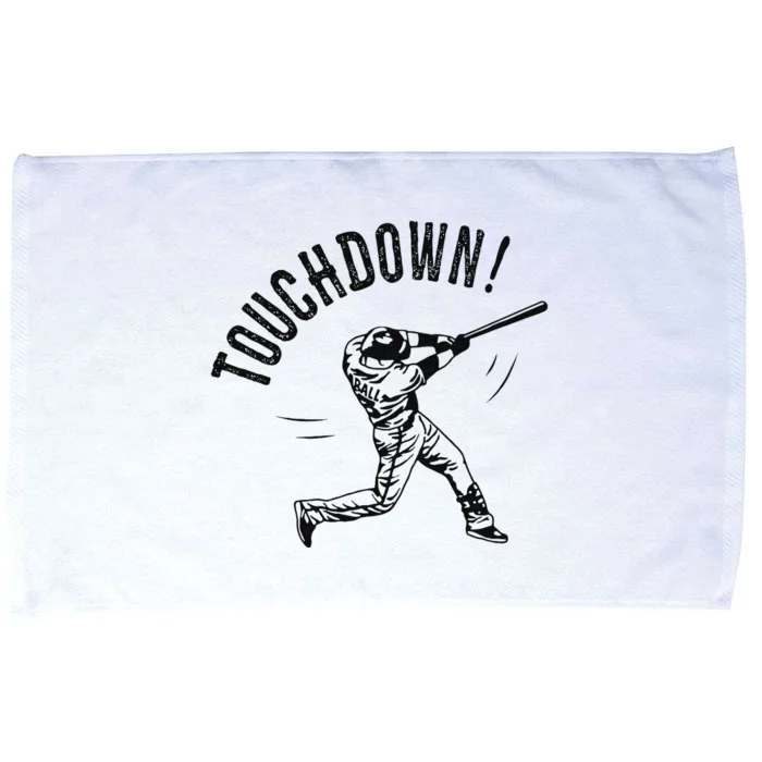 Touchdown Baseball Funny Football Joke Microfiber Hand Towel