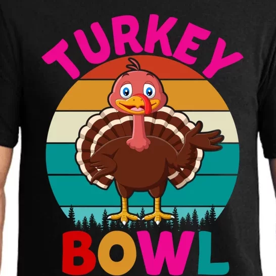 Turkey Bowl Funny Gift Pajama Set