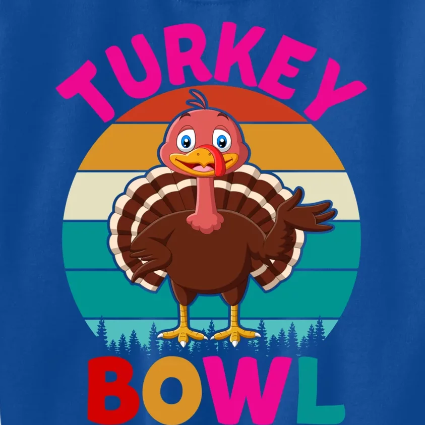 Turkey Bowl Funny Gift Kids Sweatshirt