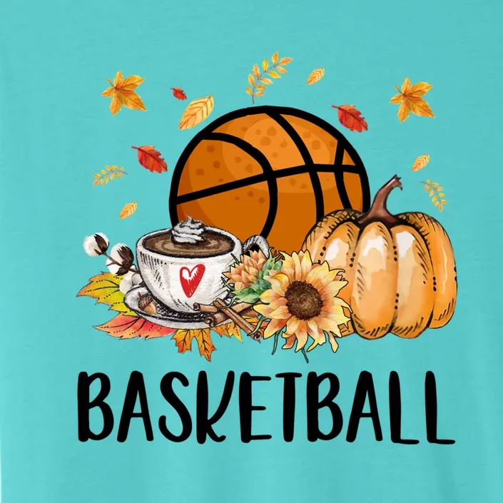 Thanksgiving Basketball Funny Fall Autumn Love Basketball Gift ChromaSoft Performance T-Shirt