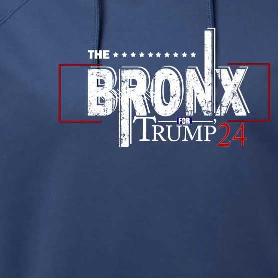 The Bronx For Trump 2024 Performance Fleece Hoodie