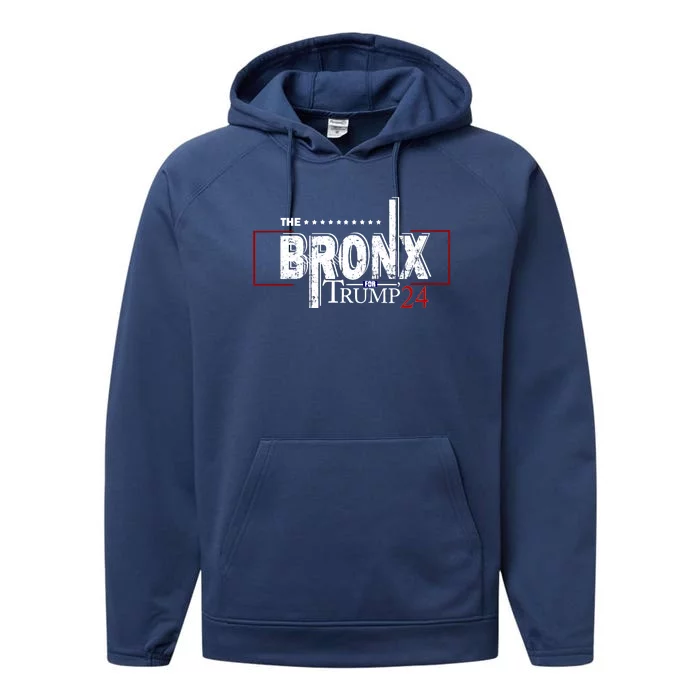 The Bronx For Trump 2024 Performance Fleece Hoodie