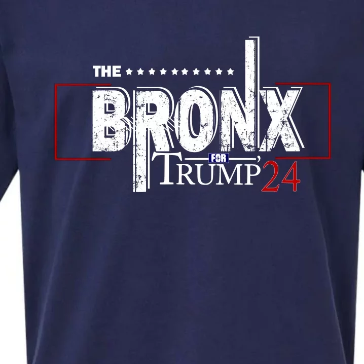 The Bronx For Trump 2024 Sueded Cloud Jersey T-Shirt