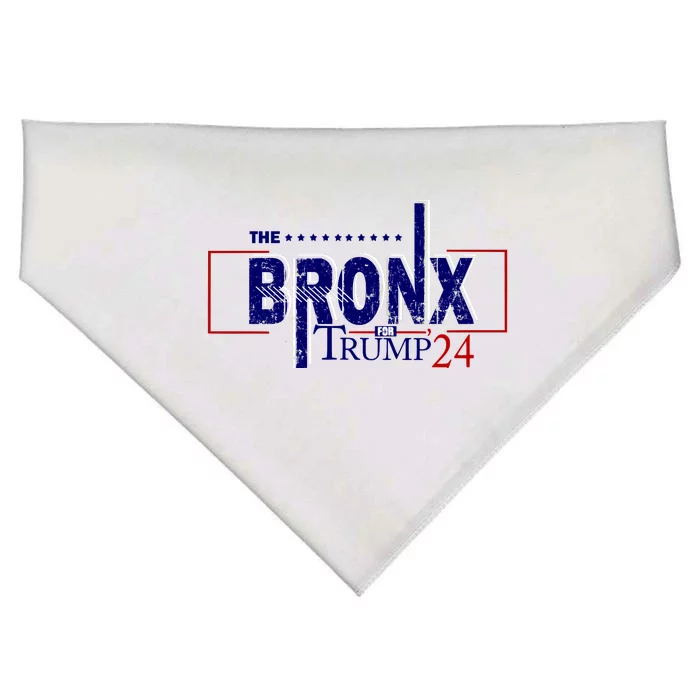 The Bronx For Trump 2024 USA-Made Doggie Bandana