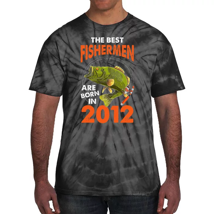 The Best Fisherman Are Born In 2012 Fishing Birthday Tie-Dye T-Shirt