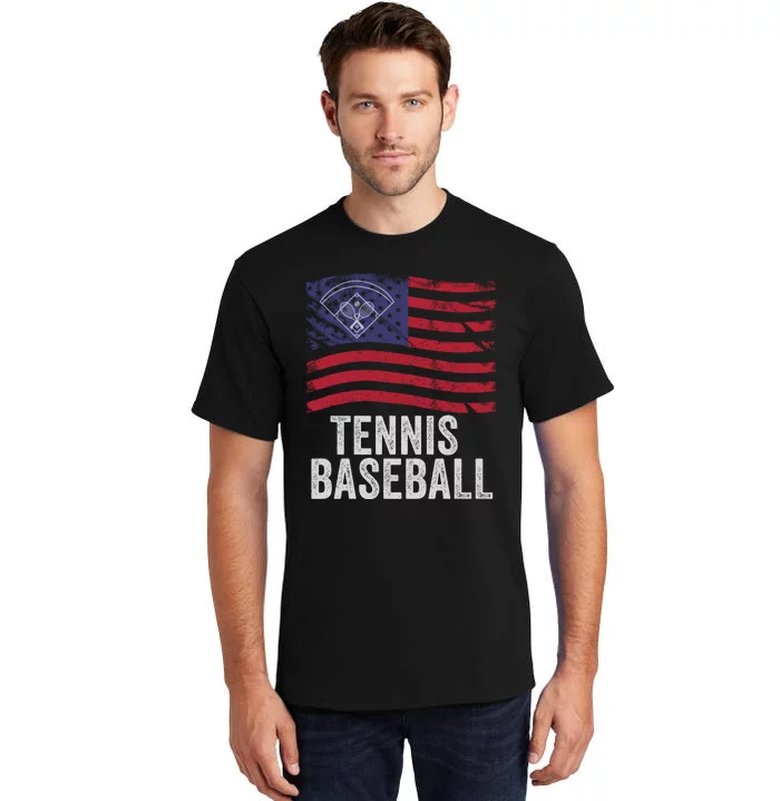 Tennis Baseball, Funny Tennis Baseball, Fun Game For All Ages, Perfect Outdoor F Tall T-Shirt