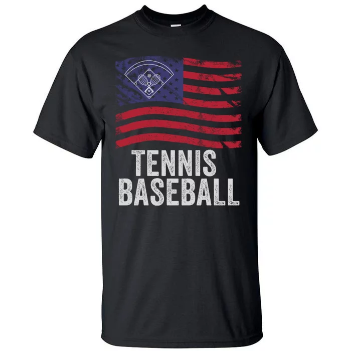 Tennis Baseball, Funny Tennis Baseball, Fun Game For All Ages, Perfect Outdoor F Tall T-Shirt