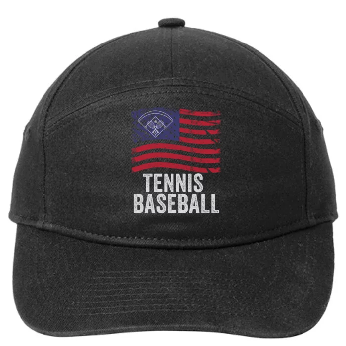 Tennis Baseball, Funny Tennis Baseball, Fun Game For All Ages, Perfect Outdoor F 7-Panel Snapback Hat