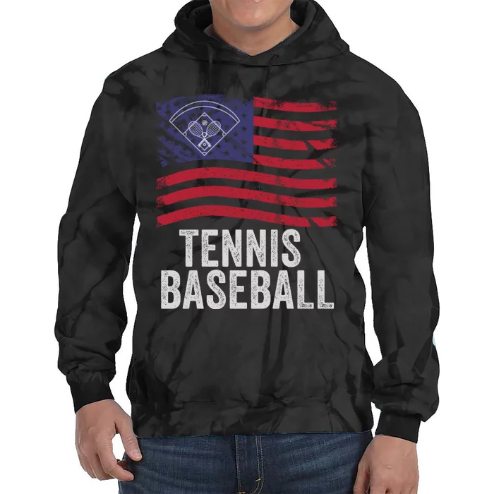 Tennis Baseball, Funny Tennis Baseball, Fun Game For All Ages, Perfect Outdoor F Tie Dye Hoodie