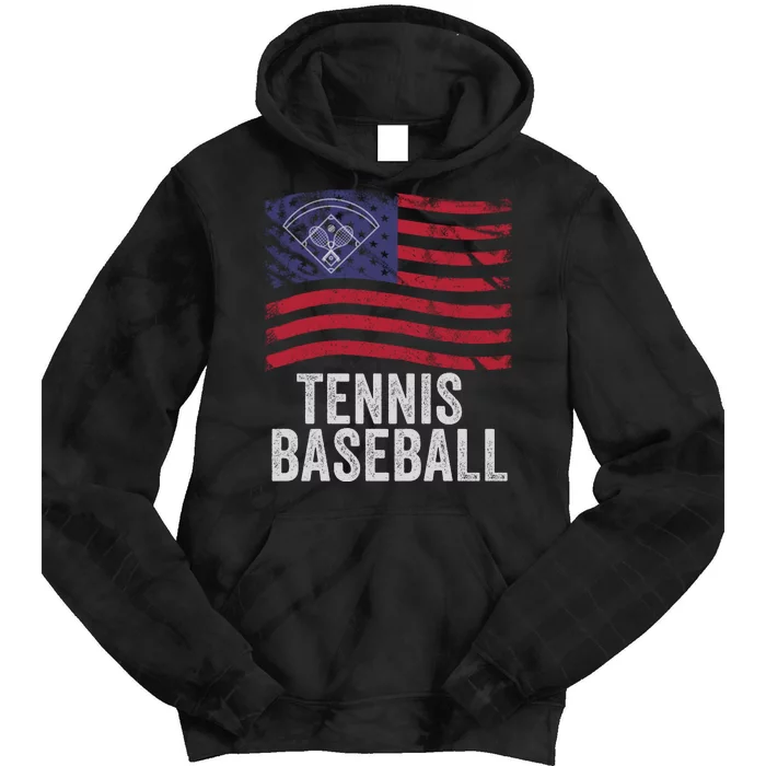 Tennis Baseball, Funny Tennis Baseball, Fun Game For All Ages, Perfect Outdoor F Tie Dye Hoodie