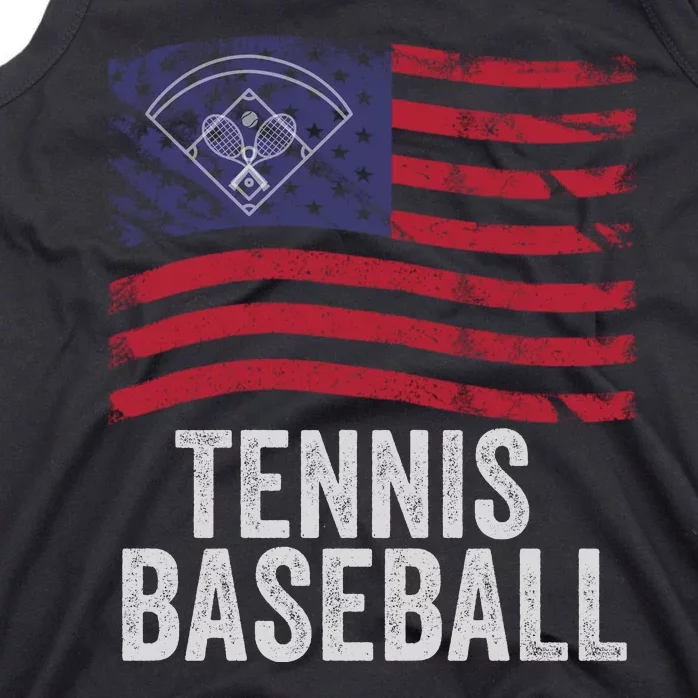 Tennis Baseball, Funny Tennis Baseball, Fun Game For All Ages, Perfect Outdoor F Tank Top