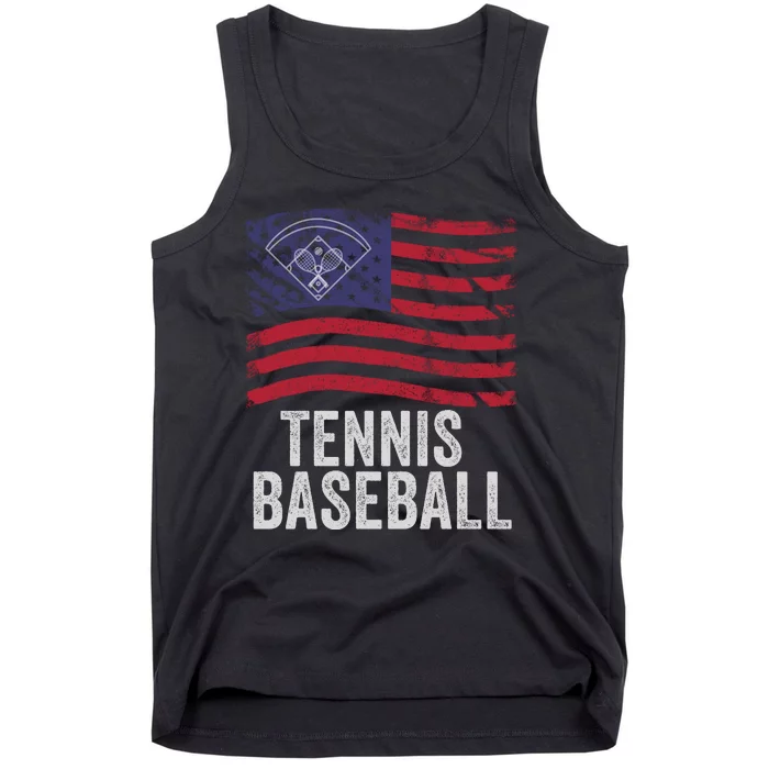 Tennis Baseball, Funny Tennis Baseball, Fun Game For All Ages, Perfect Outdoor F Tank Top