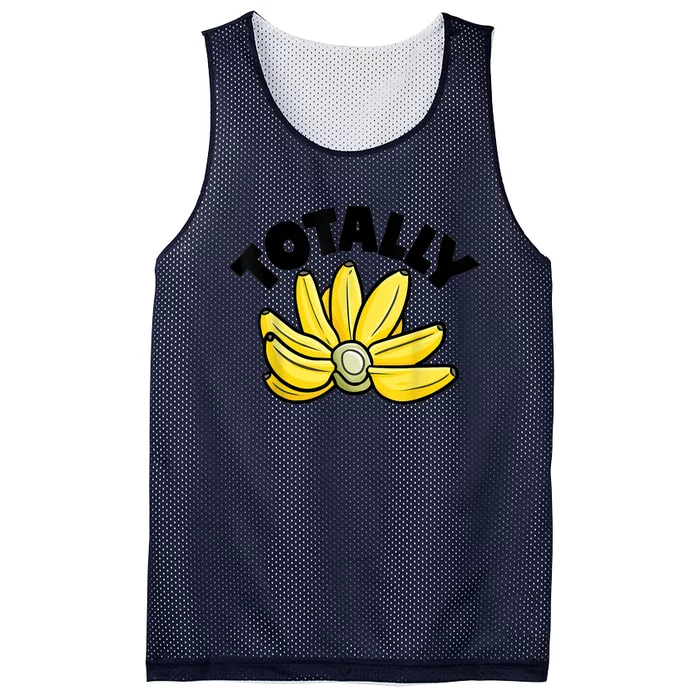 Totally Bananas | Funny Fruit Pun | Banana Mesh Reversible Basketball Jersey Tank