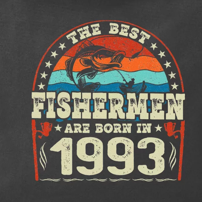 The Best Fishermen Are Born In 1993 Fishing Lovers Birthday Zip Tote Bag