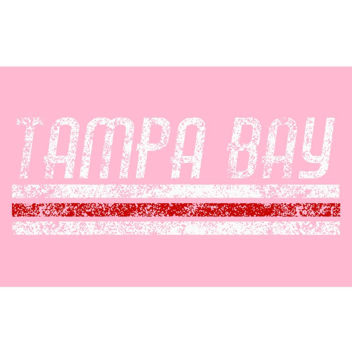 Tampa Bay Florida Retro Vintage Weathered Stripe Throwback Bumper Sticker