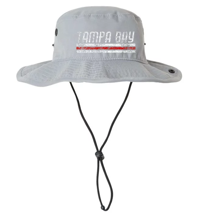 Tampa Bay Florida Retro Vintage Weathered Stripe Throwback Legacy Cool Fit Booney Bucket Hat