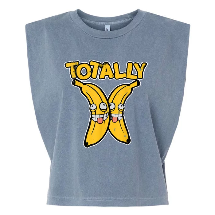 Totally Bananas | Funny Fruit Pun | Banana Garment-Dyed Women's Muscle Tee