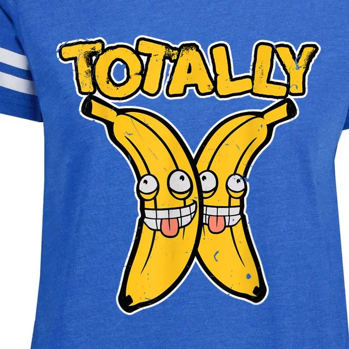 Totally Bananas | Funny Fruit Pun | Banana Enza Ladies Jersey Football T-Shirt