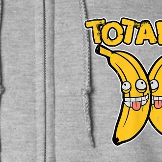 Totally Bananas | Funny Fruit Pun | Banana Full Zip Hoodie