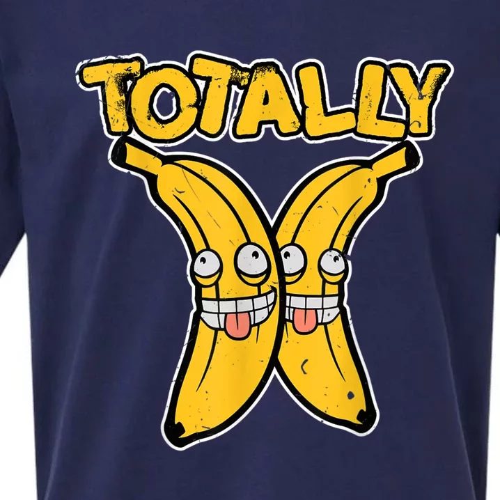 Totally Bananas | Funny Fruit Pun | Banana Sueded Cloud Jersey T-Shirt