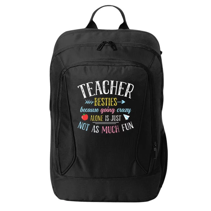 Teacher Besties Funny Teacher City Backpack