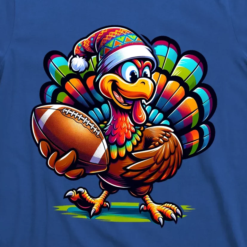 Turkey Bowl Family Football Game Thanksgiving Quarterback Gift T-Shirt