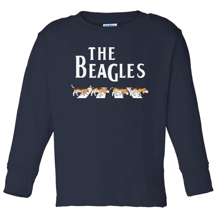 The Beagles Funny Beagle Owner Gift Dog Music Lover Outfit Toddler Long Sleeve Shirt