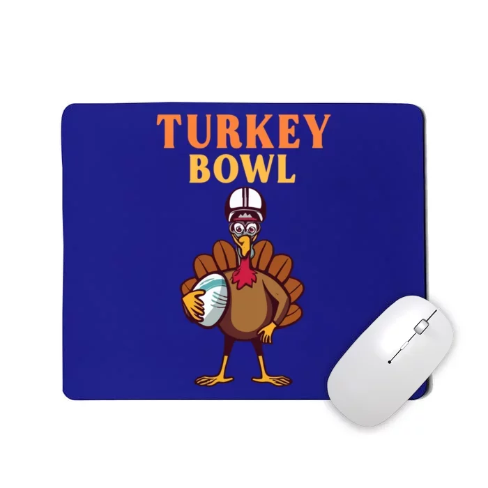 Turkey Bowl Funny Football Thanksgiving Autumn Tradition Gift Mousepad