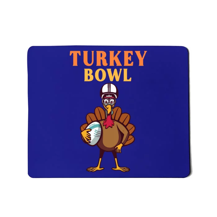 Turkey Bowl Funny Football Thanksgiving Autumn Tradition Gift Mousepad