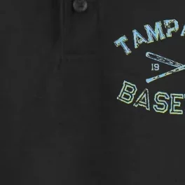 Tampa Bay Florida Baseball Fan Dry Zone Grid Performance Polo