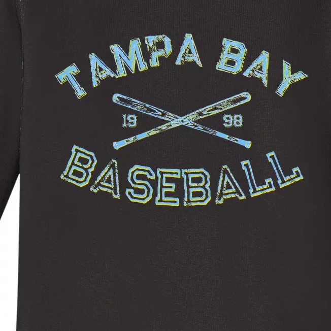 Tampa Bay Florida Baseball Fan Baby Long Sleeve Bodysuit