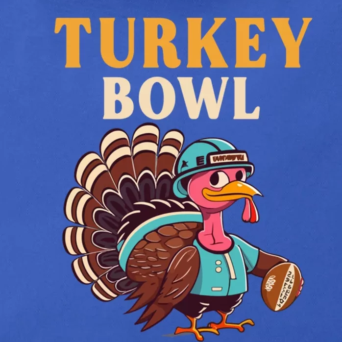 Turkey Bowl Funny Thanksgiving Football Game Touchdown Gift Zip Tote Bag