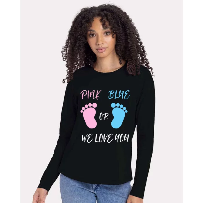 Team Boy Girl Gender Reveal Gift Womens Cotton Relaxed Long Sleeve T-Shirt