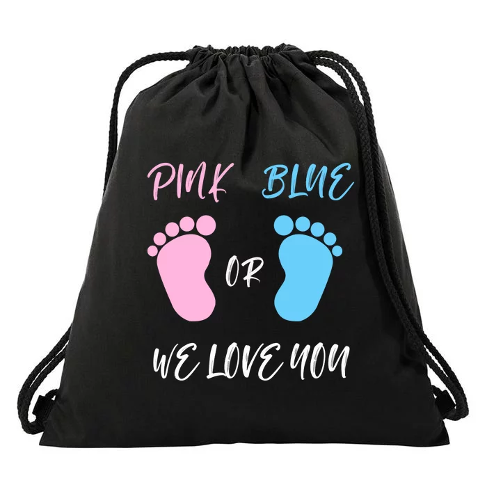 Team Boy Girl Gender Reveal Gift Drawstring Bag