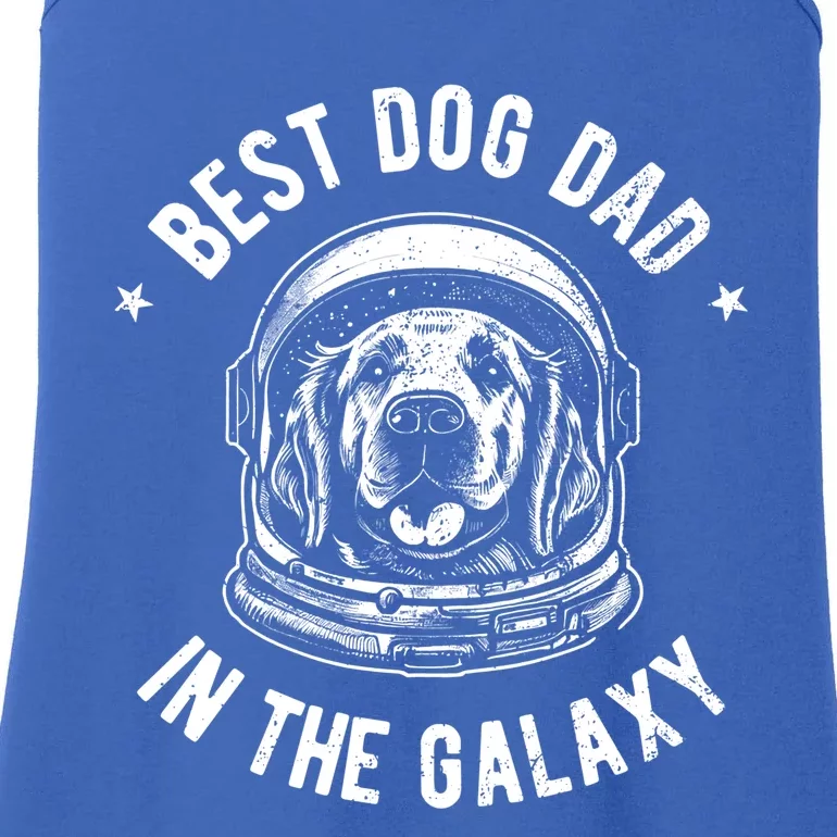 The Best Golden Dog Dad In The Galaxy Great Gift Retriever Gift Ladies Essential Tank